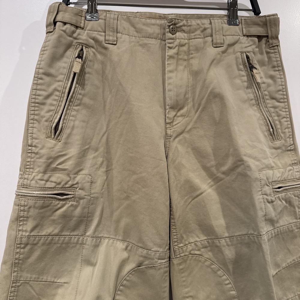 Vtg Express Mens Sz 32 Cargo Shorts Vintage Twill Utility Khaki Gorpcore Hiking - Picture 2 of 10